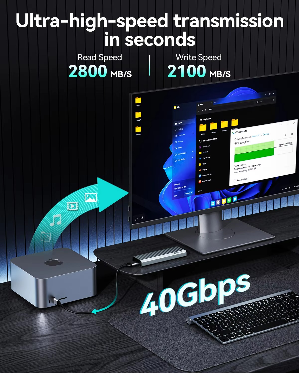 Yottamaster 40Gbps External Ha - огляд і ціна Usb4 40Gbps External Ssd 8Tb